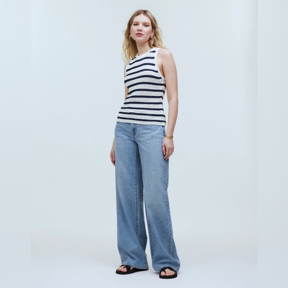 Madewell Crochet-Knit Crewneck Sweater Tank - Size XS - Picture 2 of 6